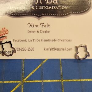 Silver Tone Hollow Owl Stud Earrings